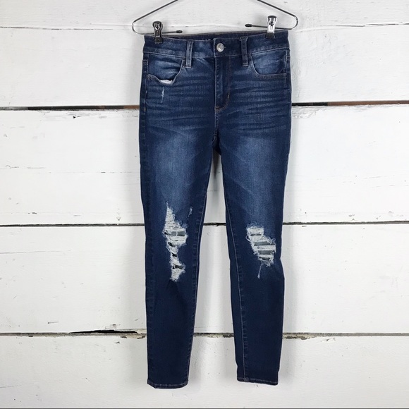 American Eagle Outfitters Denim - American Eagle hi rise jegging distressed  0 short